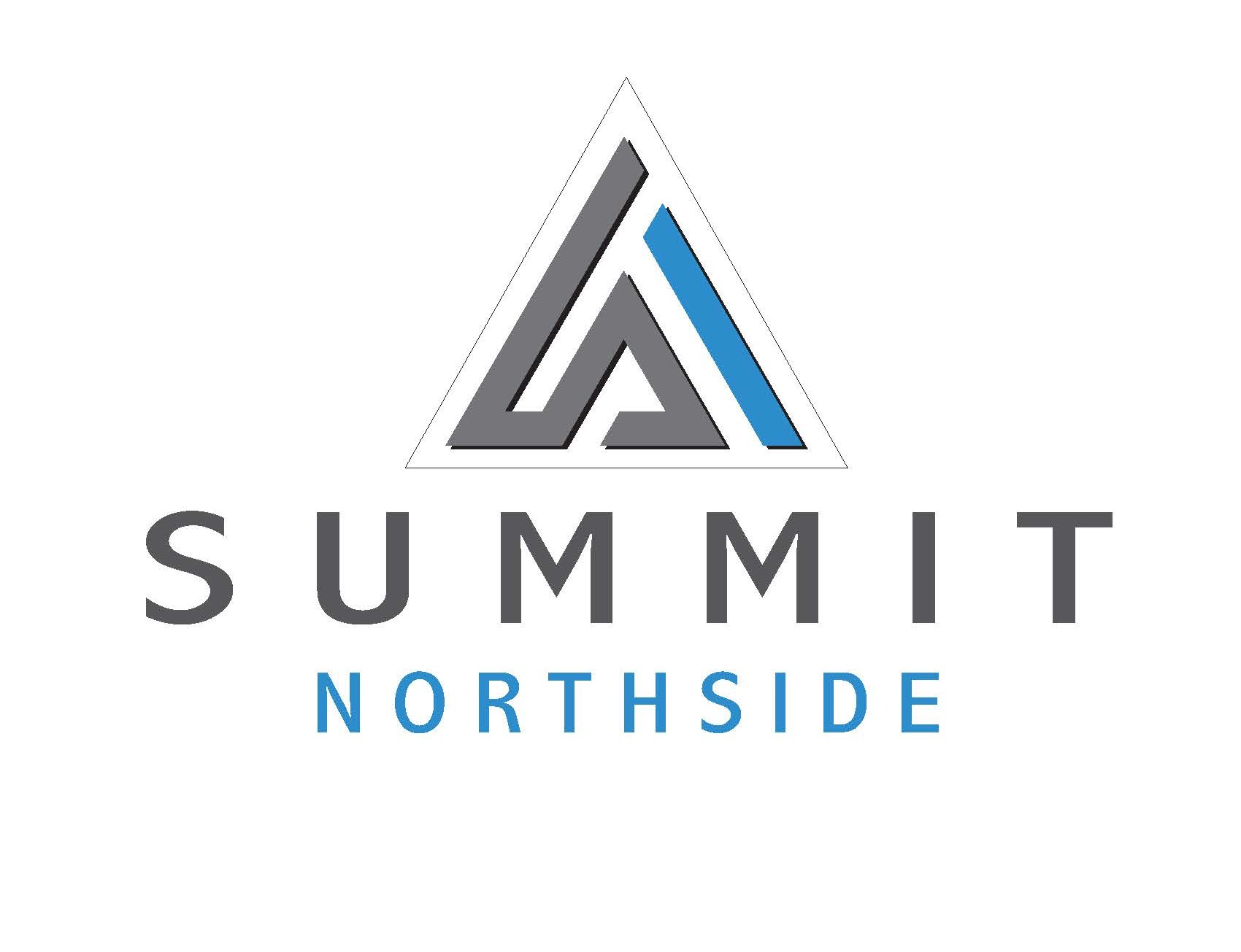 A logo with a triangle and the words "Summit Northside" below it.